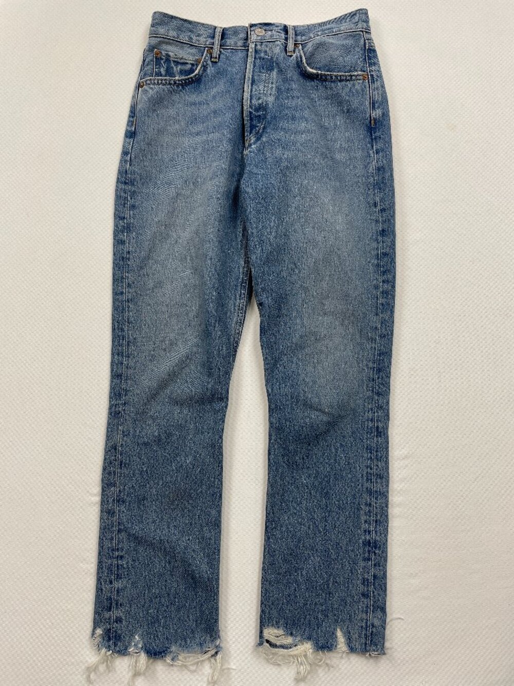 AGOLDE Riley Crop High Rise Straight Leg Jeans Size 26 fits 28x27 Women’s